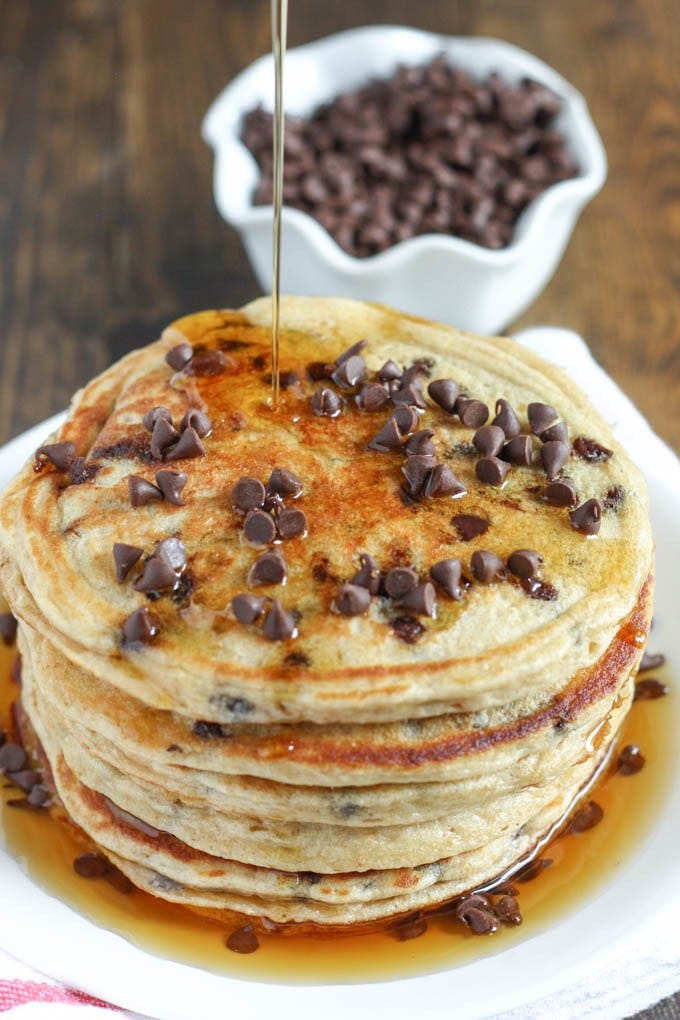 Dish, Food, Cuisine, Pancake, Ingredient, Dessert, Breakfast, Produce, Baked goods, Chocolate chip, 