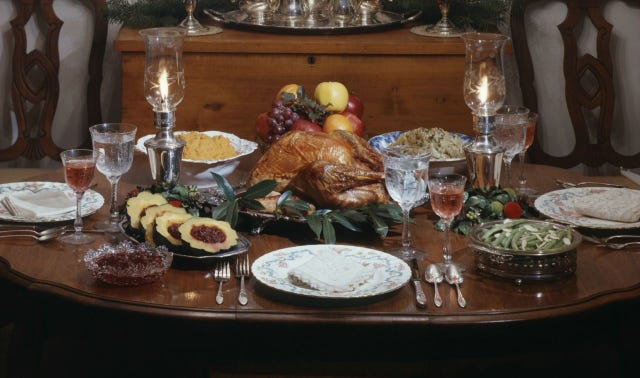 Traditional Thanksgiving Table