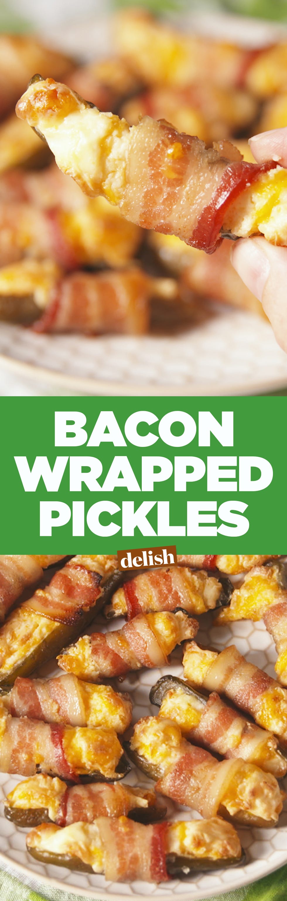 Bacon-Wrapped Pickles Pinterest