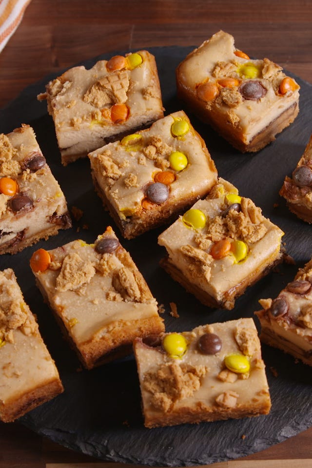 double reese’s cheesecake bars