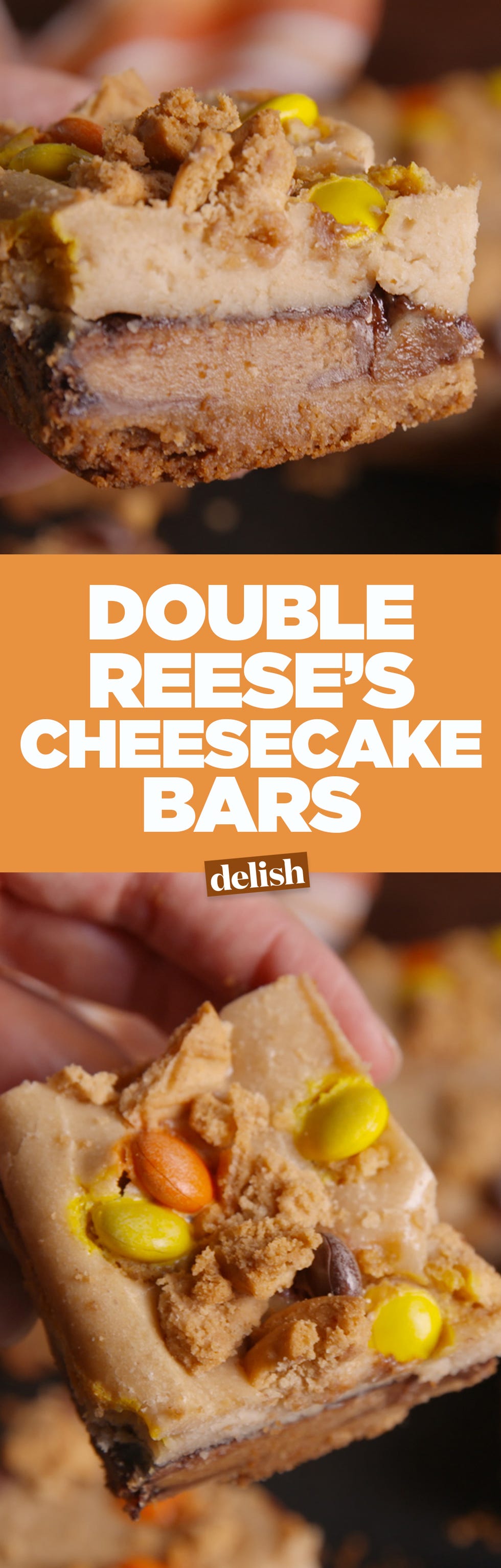 Double Reese's Cheesecake Bars Pinterest