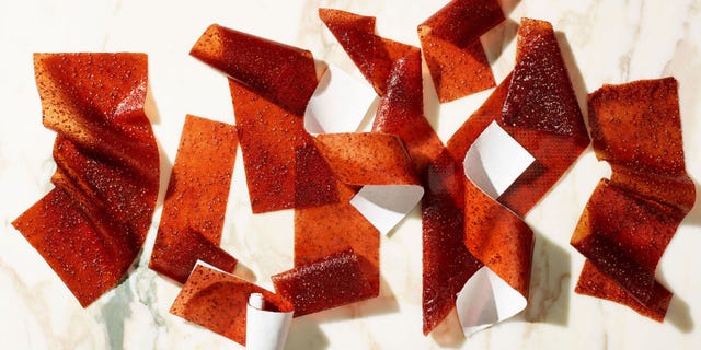 DIY Peach Mango Fruit Roll Ups