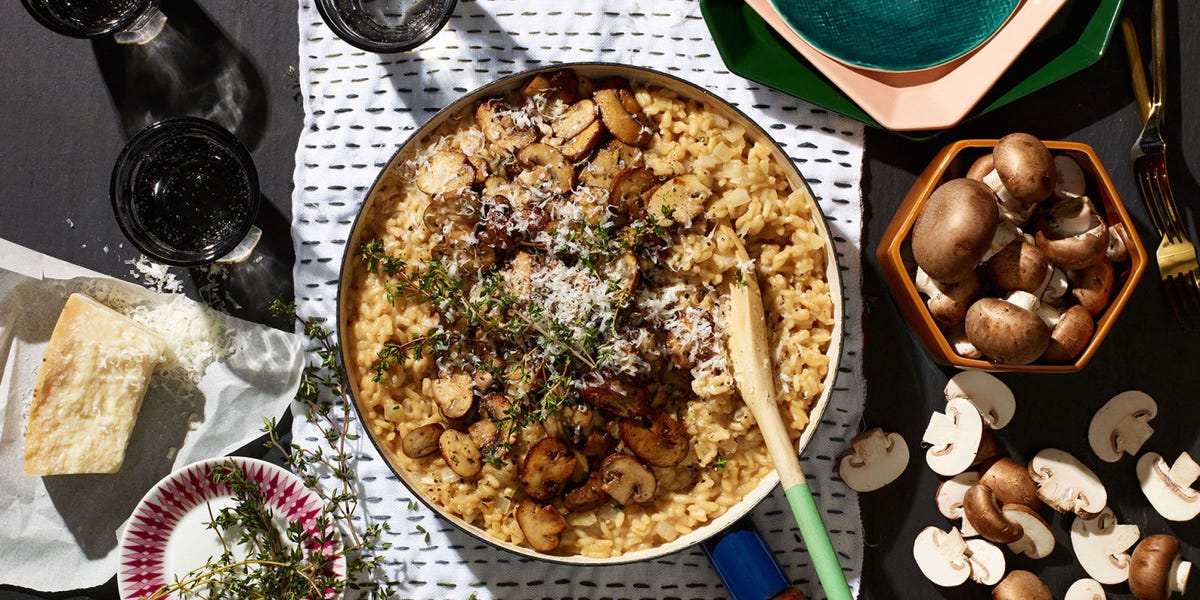 Black Tea and Mushroom Risotto