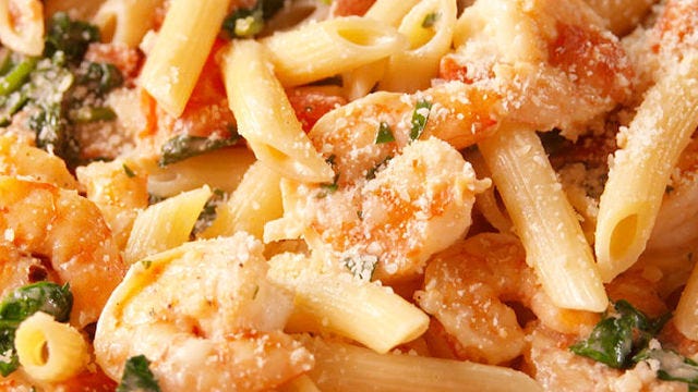 preview for Tuscan Shrimp Penne Tastes Like You Went Out to a Fancy Restaurant for Dinner.