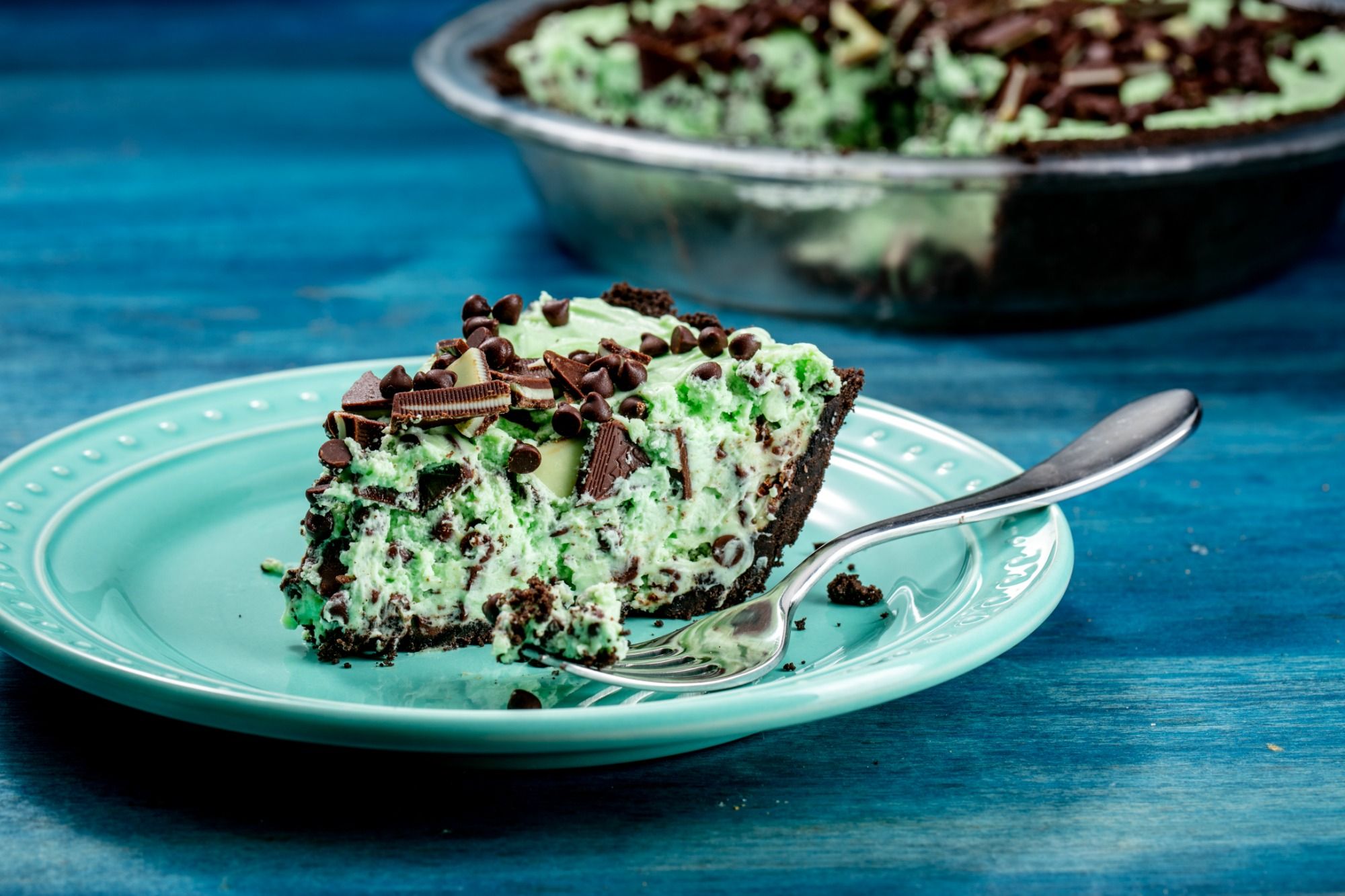 Mint Chocolate Chip Pie image