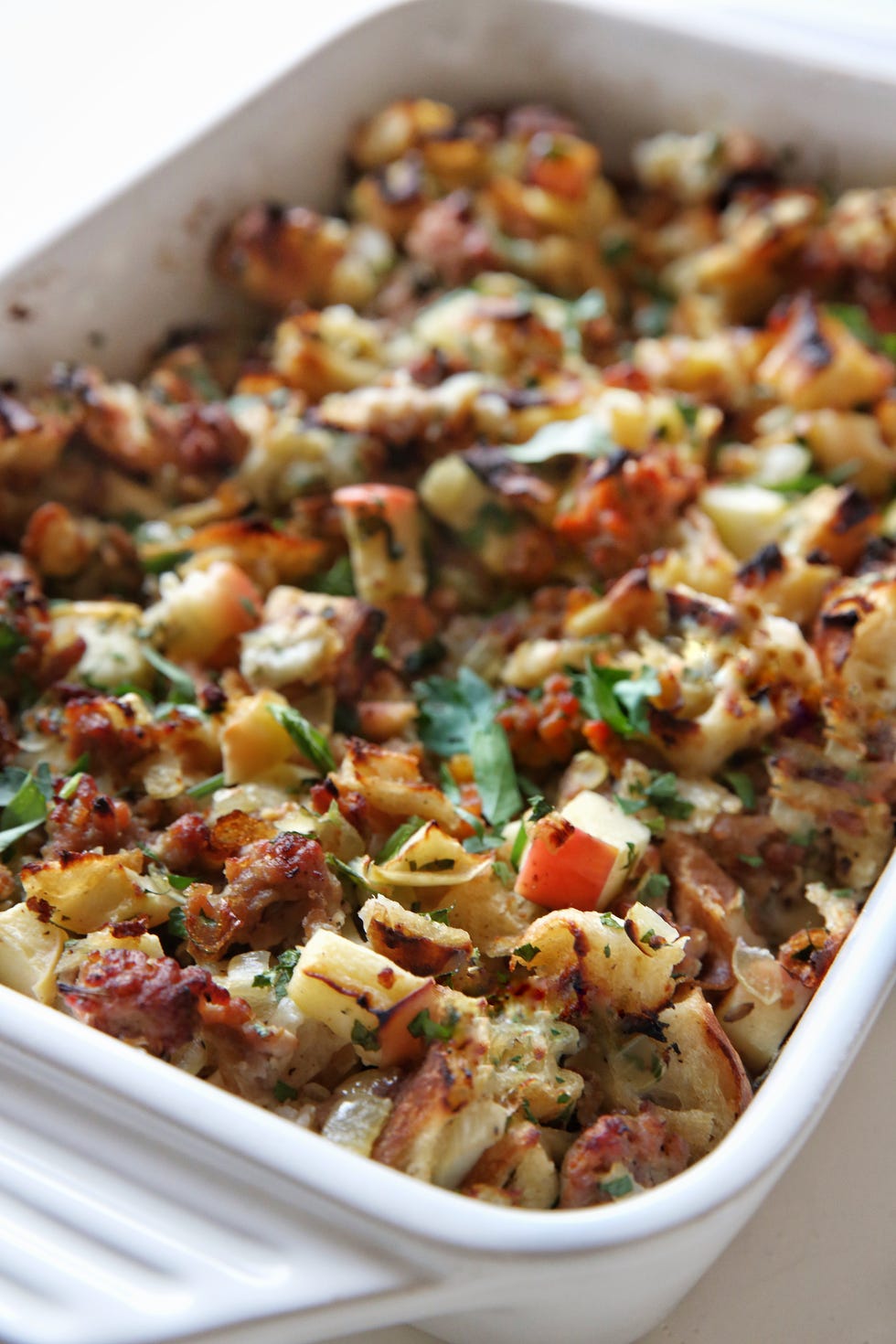 Apple & Sausage Focaccia Stuffing Recipe
