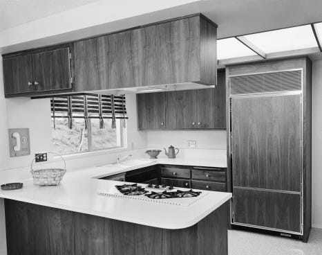 Wood, Room, Gas stove, White, Kitchen appliance, Major appliance, Kitchen stove, Cooktop, Cupboard, Kitchen, 