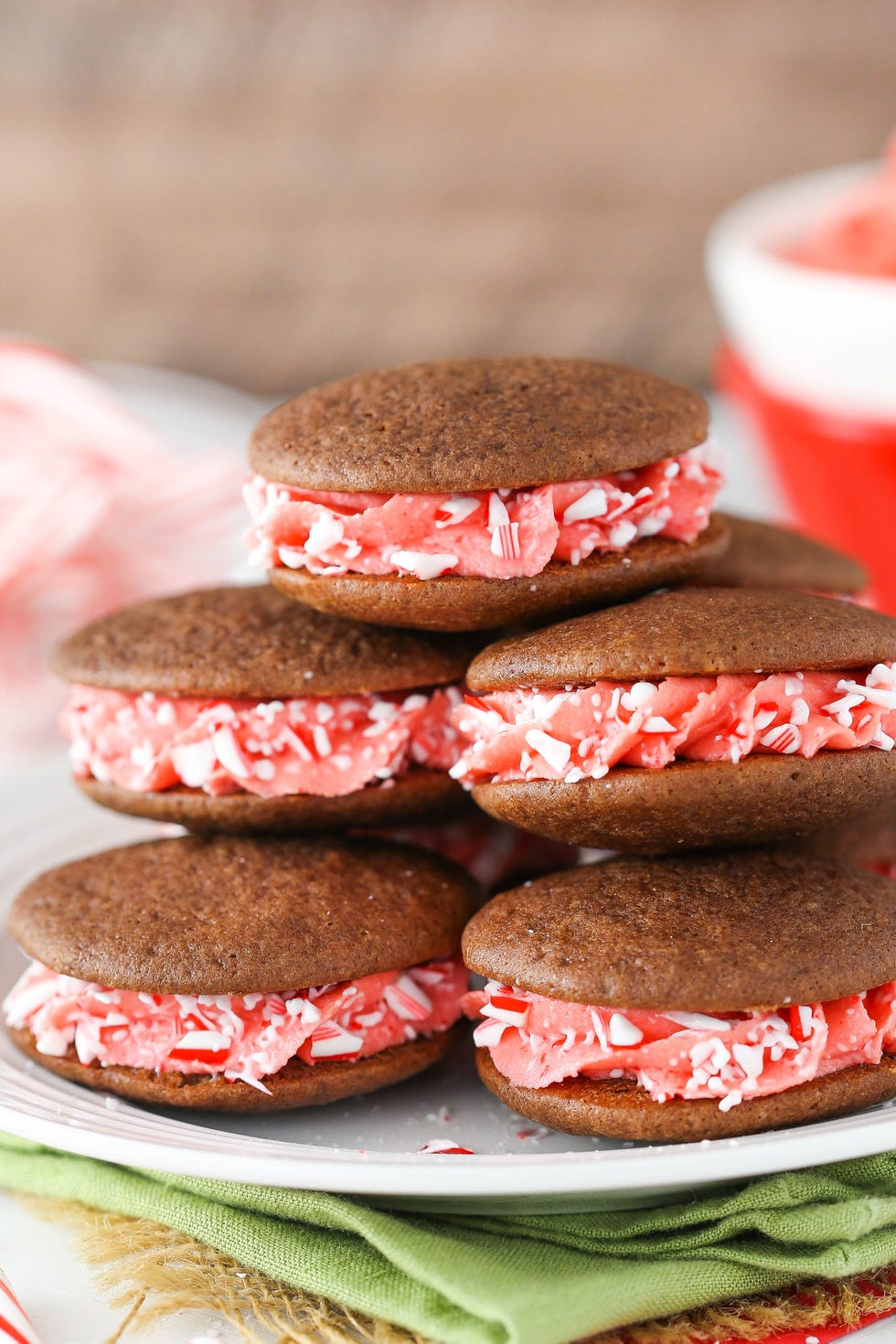 candy cane cookie sandwiches recipe