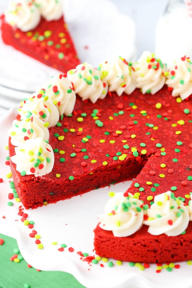 Red Velvet Cookie Cake Recipe Red Velvet Cookie Cake Recipe