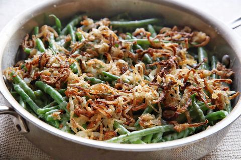 Garlicky Green Beans with Crispy Onions Recipe
