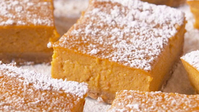 Video player poster image preview for These Pumpkin Dream Bars are a Gluten-Free Dream Come True!
