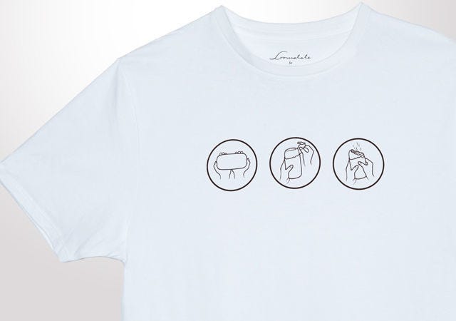 Product, Sleeve, Text, White, T-shirt, Carmine, Grey, Active shirt, Circle, Top, 