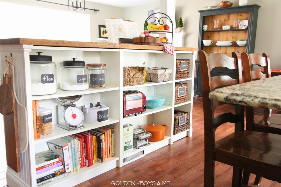 Wood, Room, Shelf, Shelving, Furniture, Hardwood, Wood stain, Interior design, Kitchen appliance, Plywood, 