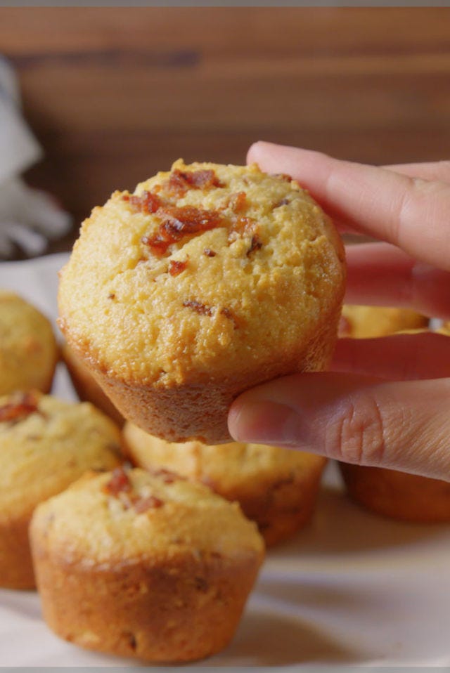 maple bacon corn muffins horizontal