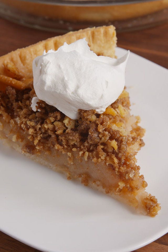ritz mock apple pie vertical slice