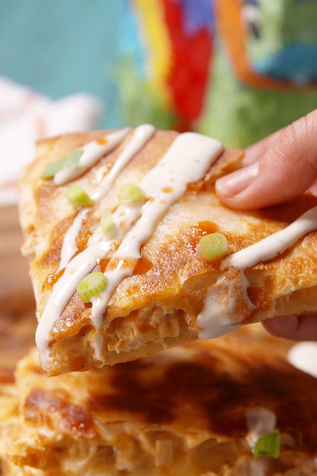 Buffalo Chicken Quesadilla Vertical