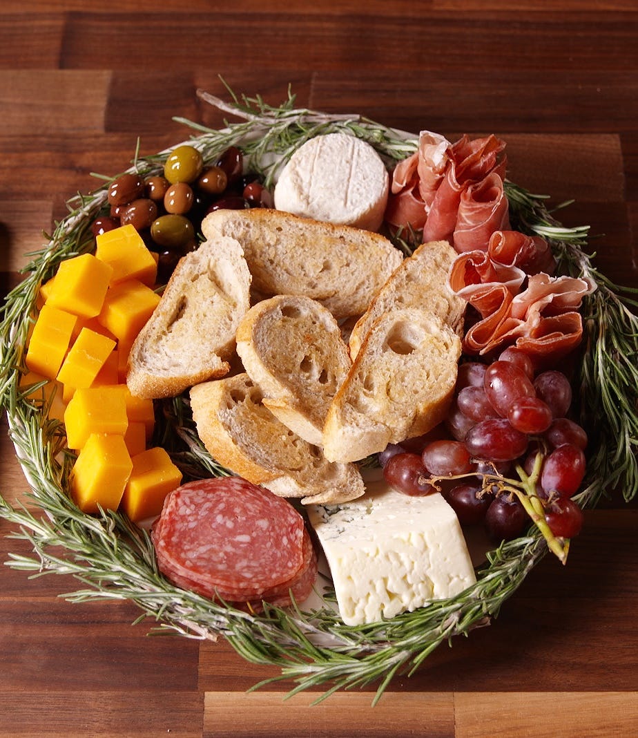 antipasto wreath