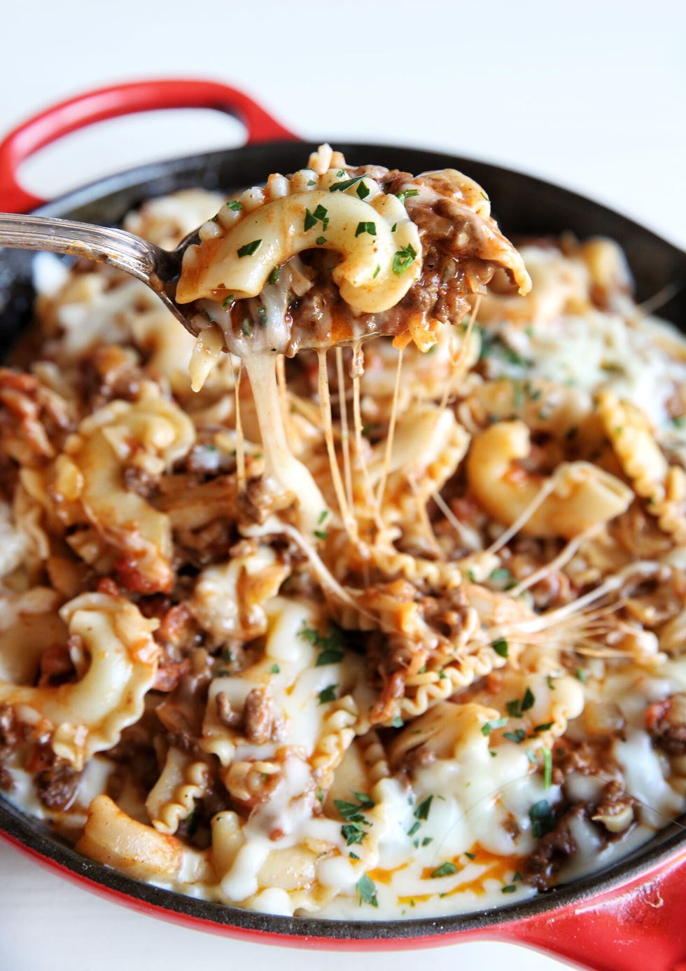 sloppy joe mac and cheese vertical