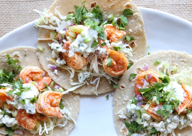 Buffalo Shrimp Tacos Horizontal