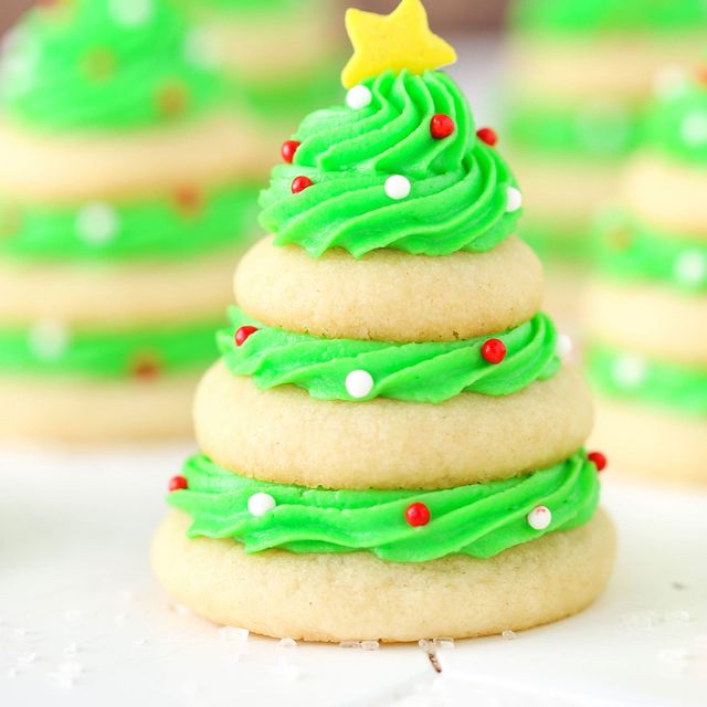 Best Christmas Tree Cookie Stacks-How To Make Christmas Tree Cookie ...