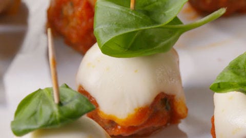 preview for Meatball Parm Skewers are Low in Carbs but High in Amazingness.