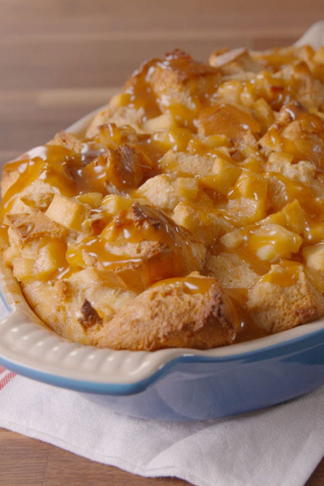 Caramel Apple Bread Pudding