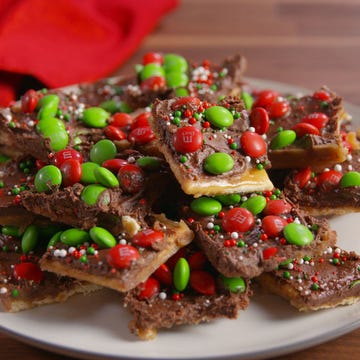 sweet  salty holiday toffee