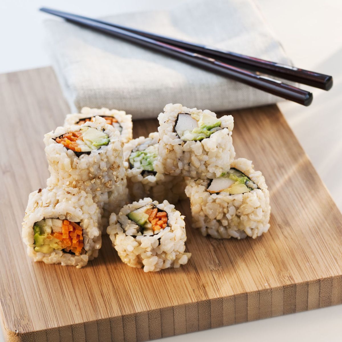 Homemade Sushi (with brown rice) - 100 Days of Real Food