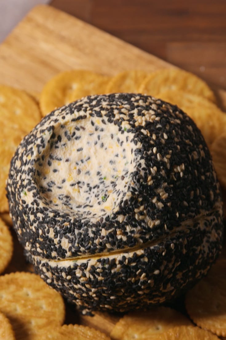 Death Star Cheese Ball Vertical