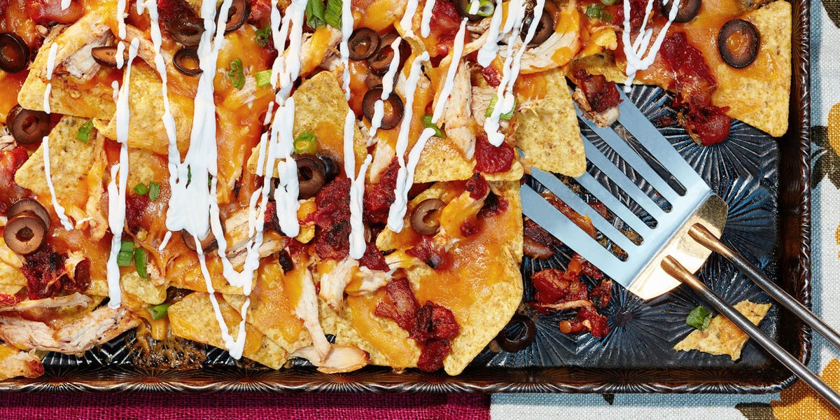 Beer-Braised Chicken Nachos