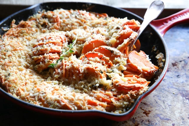 Cheesy Sweet Potato Casserole Horizontal