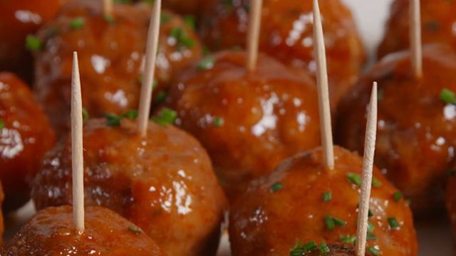 preview for These Slow-Cooker Party Meatballs Will Save You So Much Time, and Get You all the Compliments.