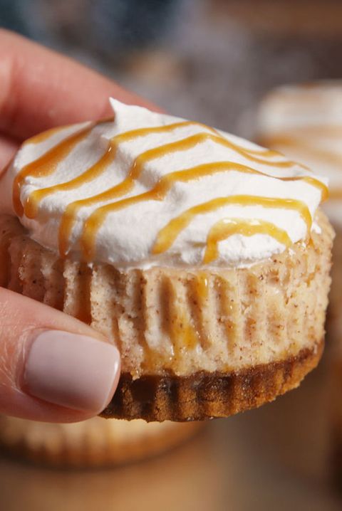 Mini Eggnog Cheesecakes