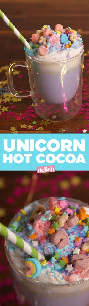 How To Make Unicorn Hot Chocolate Video Unicorn Hot Cocoa Recipes