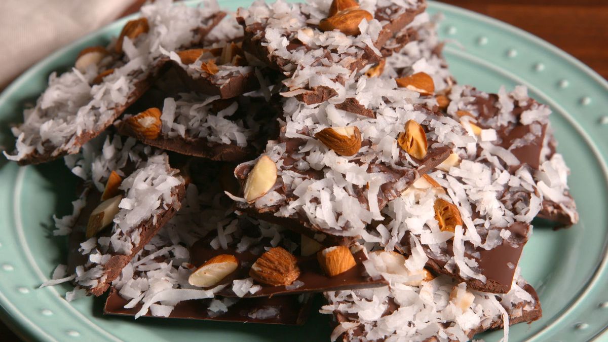 preview for This Almond Joy Bark is the Skinny Twist on Your Favorite Candy Bar!