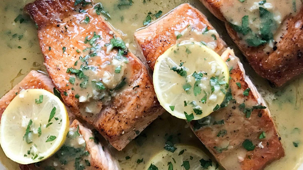 Video player poster image preview for Lemon Glazed Salmon Will Hook Even Seafood Haters!