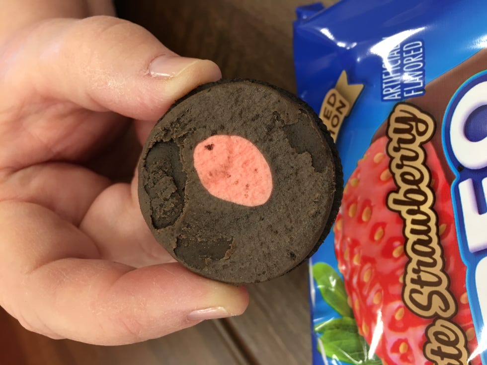 Chocolate covered strawberry oreo