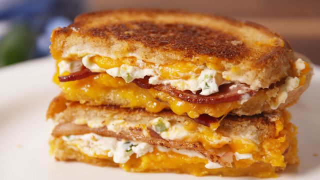 Best Jalapeño Popper Grilled Cheese - How to Make Best Jalapeño Popper ...