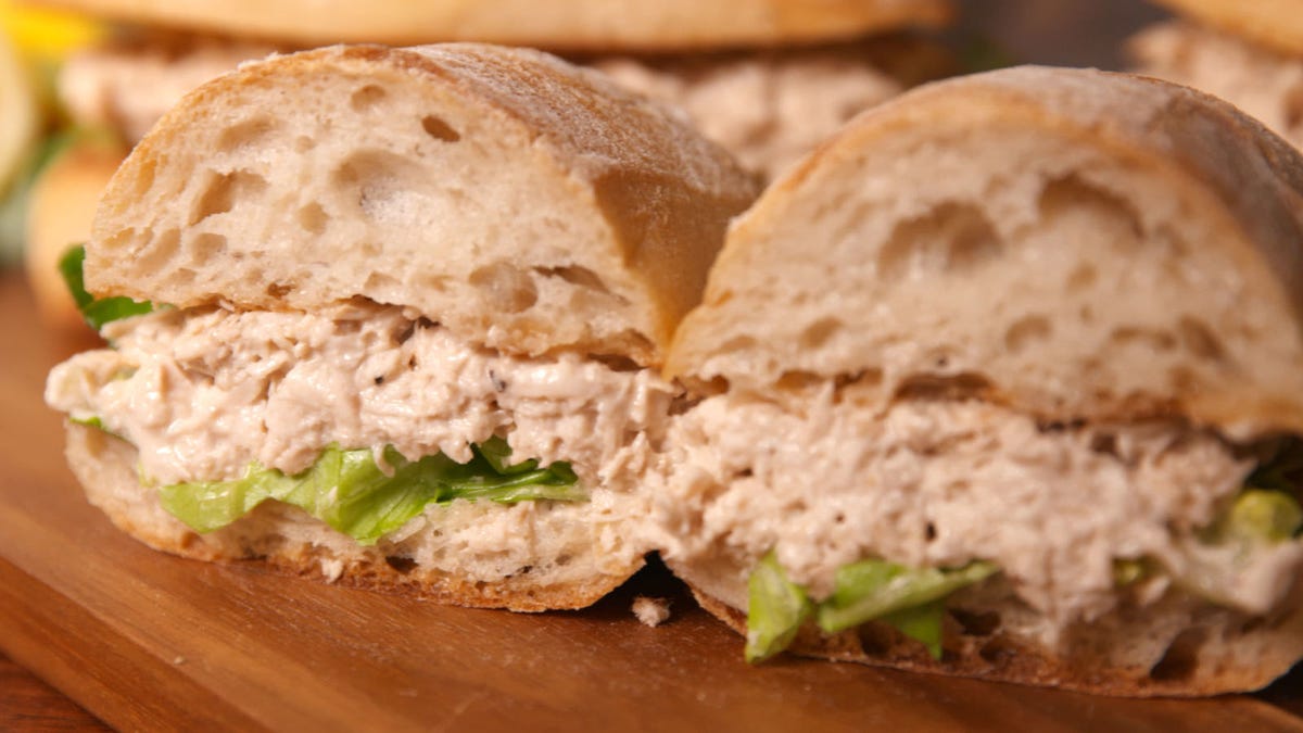 Video player poster image preview for Chicken Caesar Sandwiches Is The Slow-Cooker Dinner You've Been Desperately Searching For!