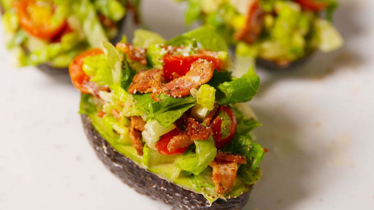 Best Blt Stuffed Avocados Blt Stuffed Avocado Recipe 5821