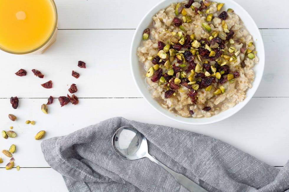 Oatmeal Cherries Pistachios