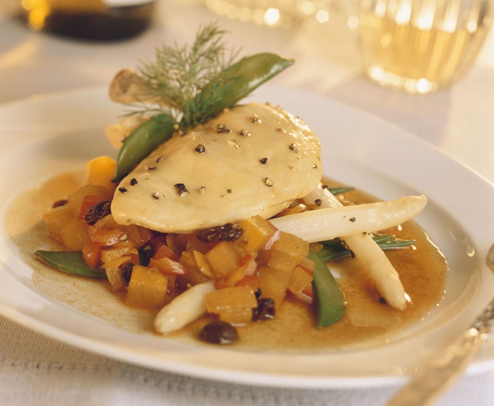 poached chicken