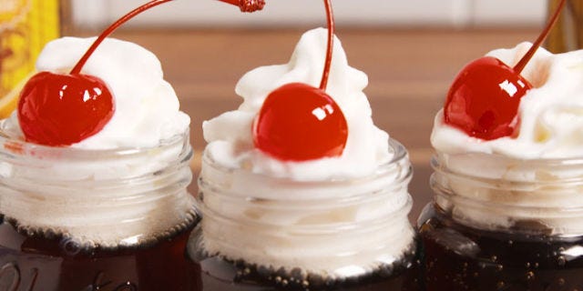 Root Beer Float Shots