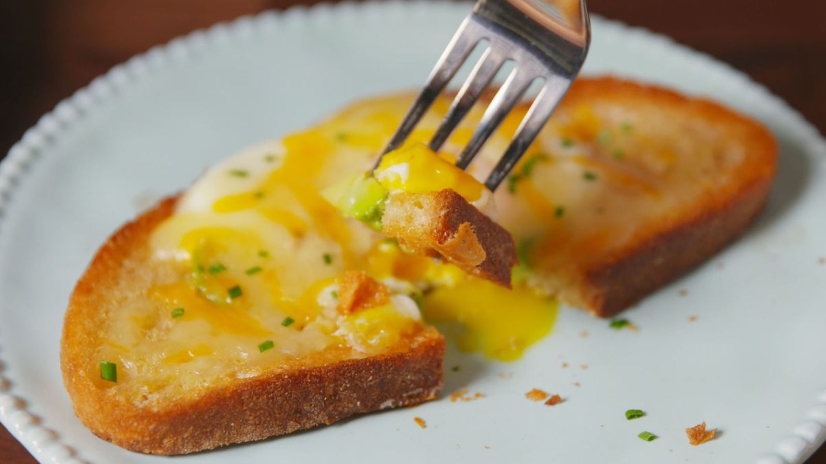 Recipe This  Air Fryer Egg In A Hole With Avocado