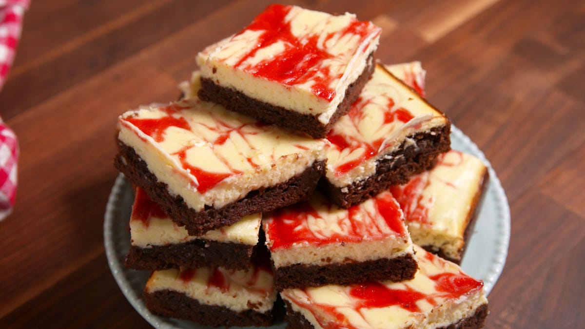 preview for Raspberry Cheesecake Brownies are Dessert Heaven!