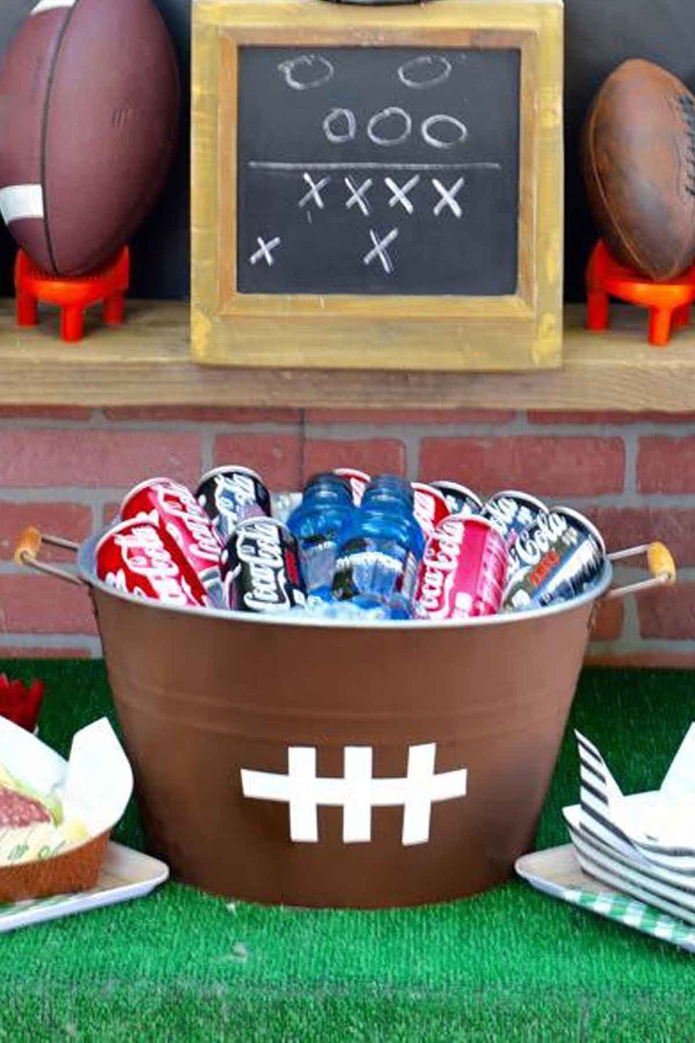 diy super bowl beverage tub