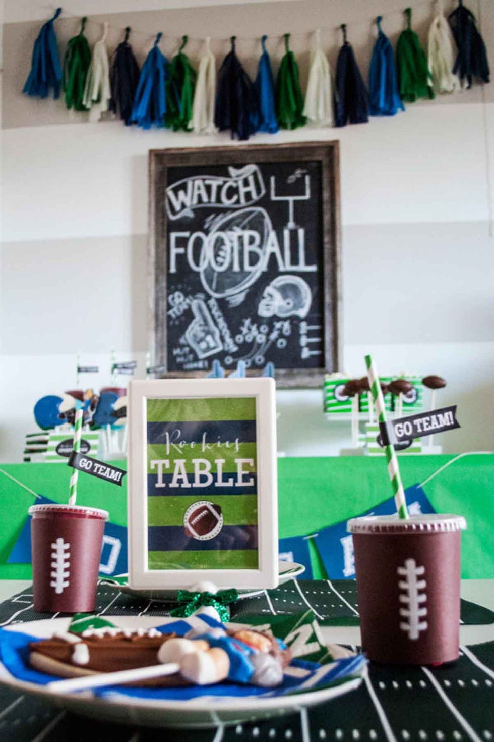 super bowl party kiddie corner