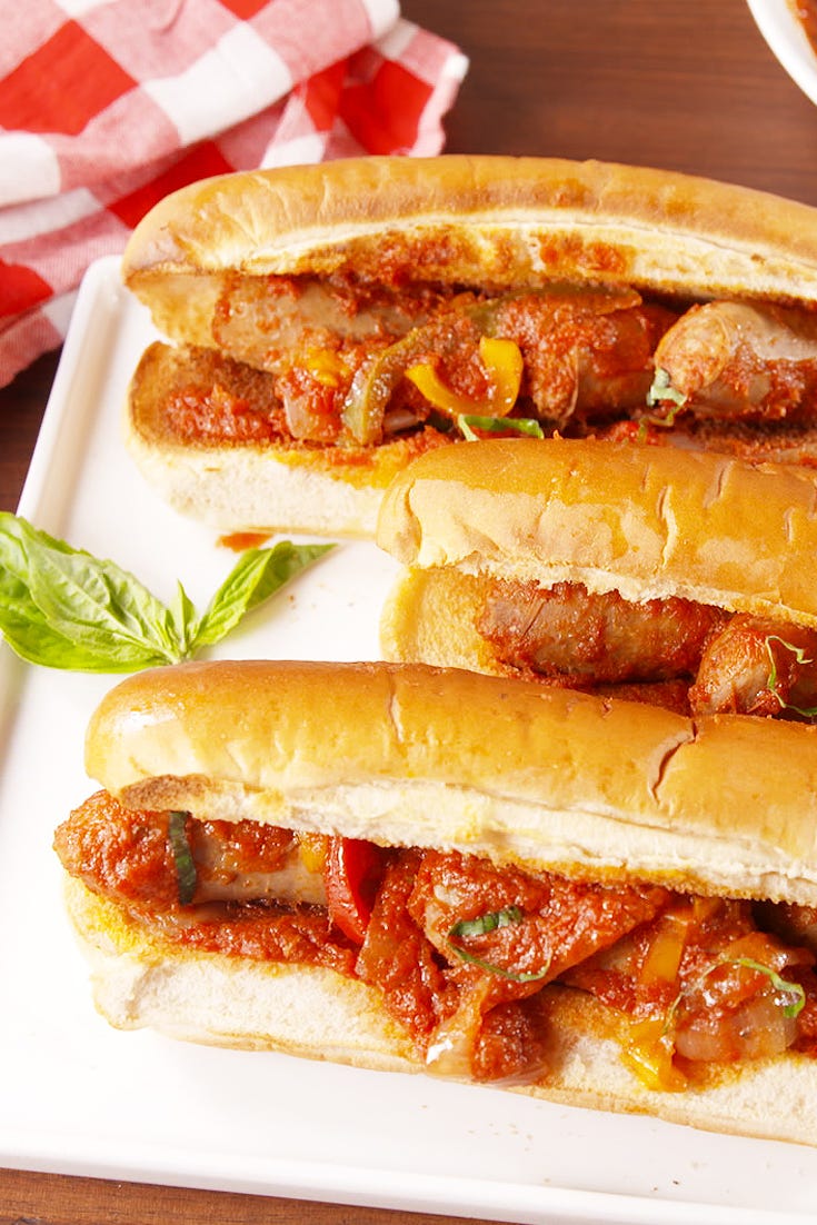 slow cooker sausage and  peppers vertical