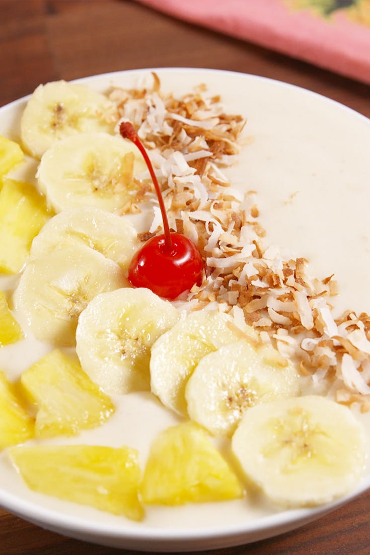 pina colada smoothie bowls
