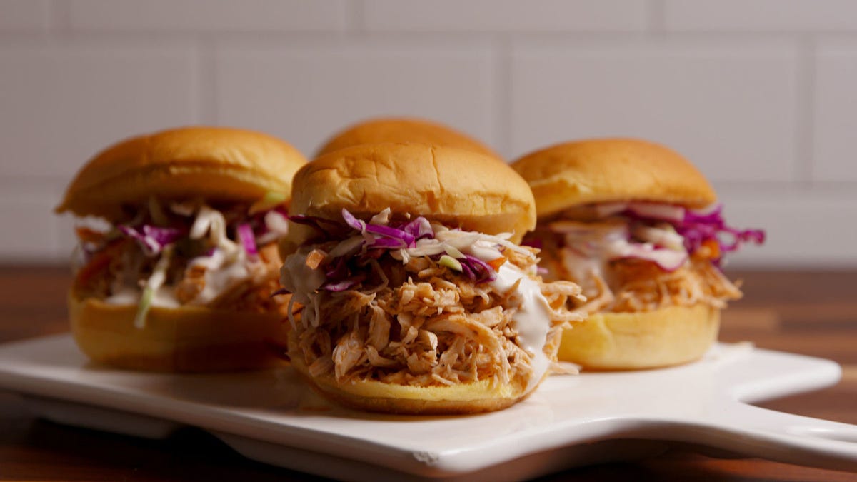 preview for Slow-Cooker Buffalo Chicken Sliders Are So Much Better Than Wings!